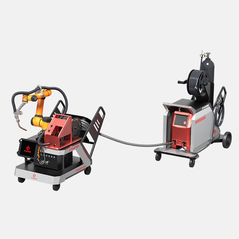 Split welding trolley